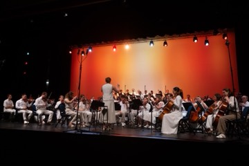 The Australian Christian Orchestra performing on stage in Sydney
